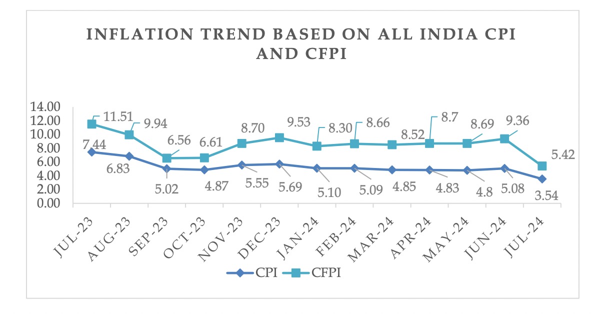 retail inflation July 2024