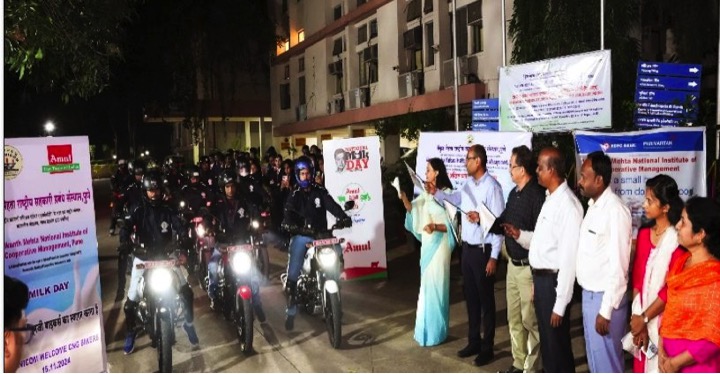 Amul motorbike rally Coop week dairynews7x7