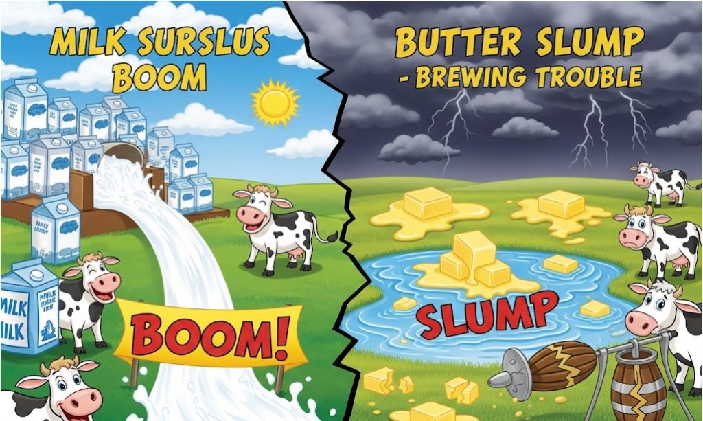 milk surplus butter slump dairynews7x7
