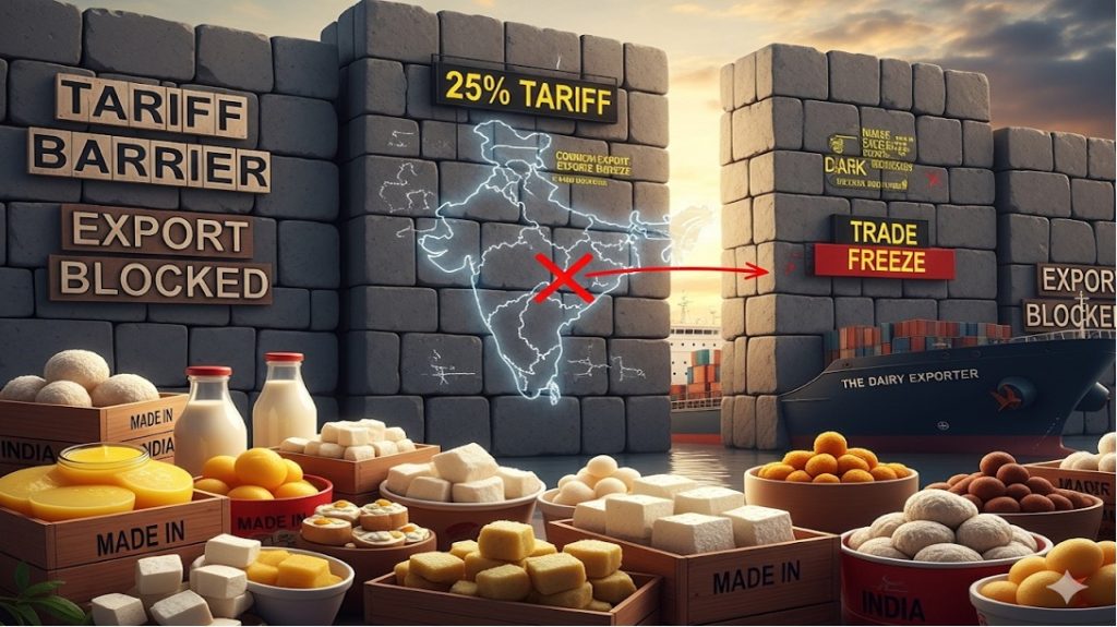 trump tariff threaten indian dairy export dairynews7x7