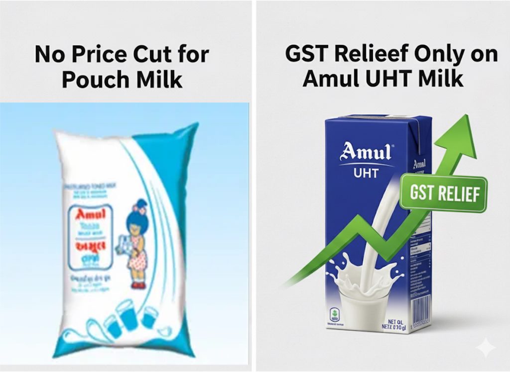 gst relief on amul uht milk only dairynews7x7