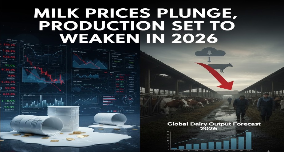 milk price plunge production to weaken in 2026 dairynews7x7