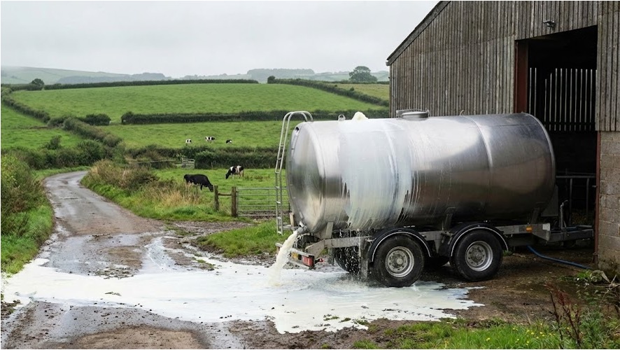 oversupply of milk in UK dairynews7x7
