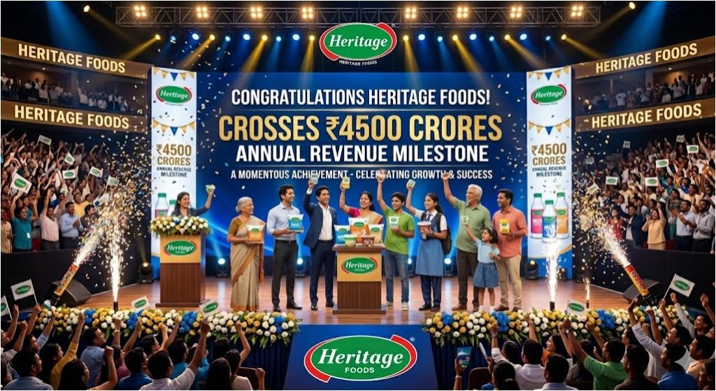 heritage foods crossing Rs 4500 Cr mark dairynews7x7