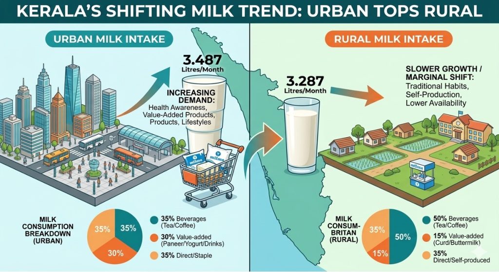 urban milk intake tops rural kerala dairynews7x7