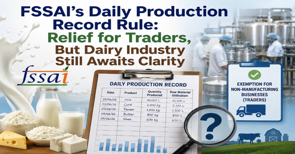 fssai daily production records dairynews7x7