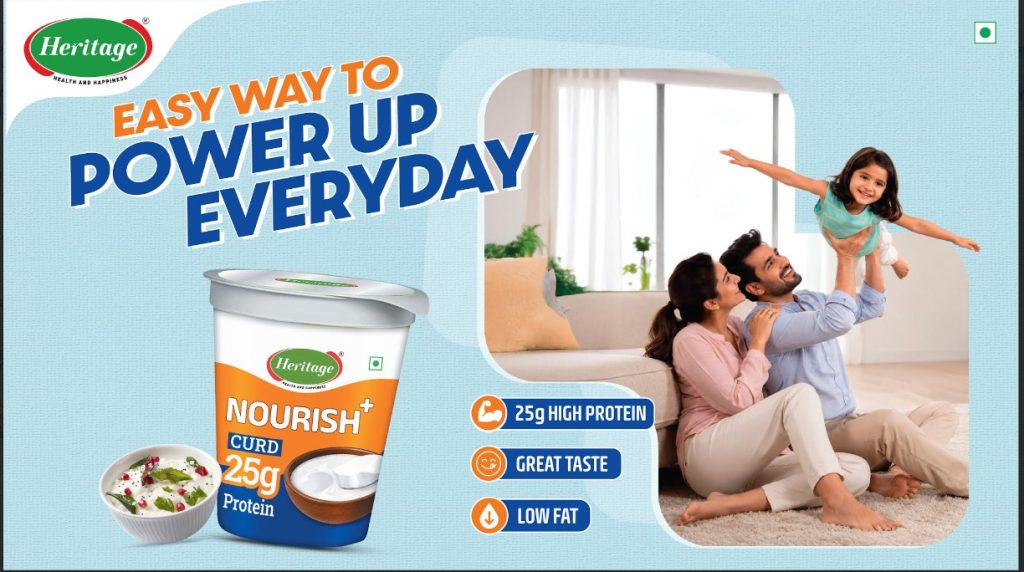heritage foods launch Noursih + curd dairynews7x7