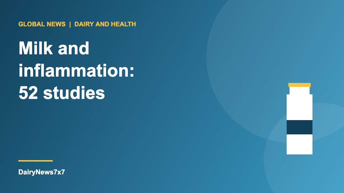 Milk and inflammation review of 52 human clinical studies showing dairy is not pro-inflammatory for most people